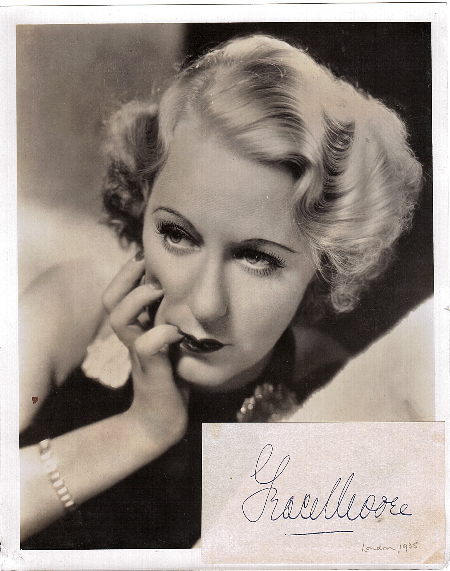 (Grace, 1898-1947, American Operatic Soprano & Actress, died in a plane crash) — Sophie Dupré Autographs