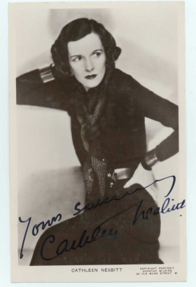 (Cathleen, 1888-1982, Scottish Actress) — Sophie Dupré Autographs