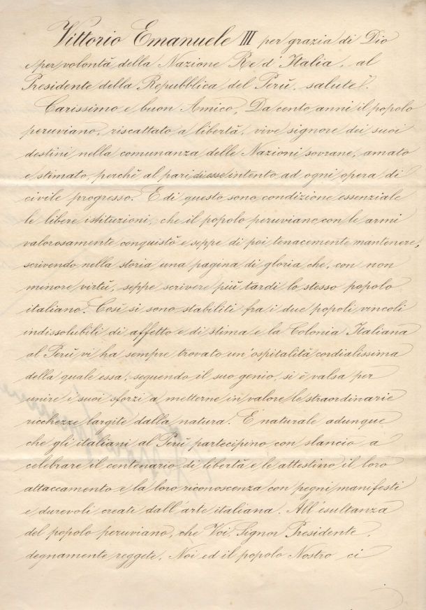 (1869-1947, King of Italy 1900-1946) — Sophie Dupré Autographs