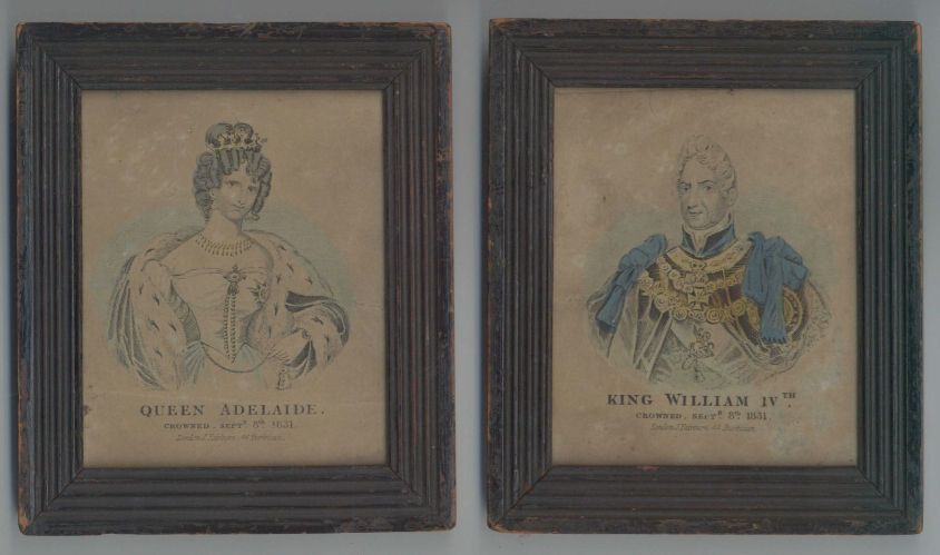(1765-1837, King of Great Britain) and his wife ADELAIDE of Saxe-Meiningen, 1792-1849, Adelaide, Australia is named after her)] — Sophie Dupré Autographs