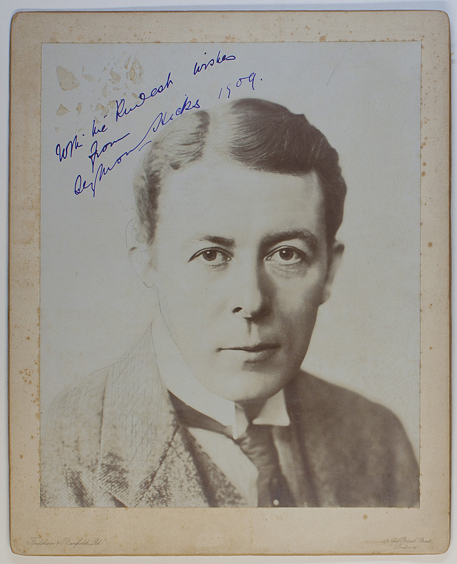 (Sir Edward Seymour, 1871-1949, British Actor-Manager and Author) — Sophie Dupré Autographs