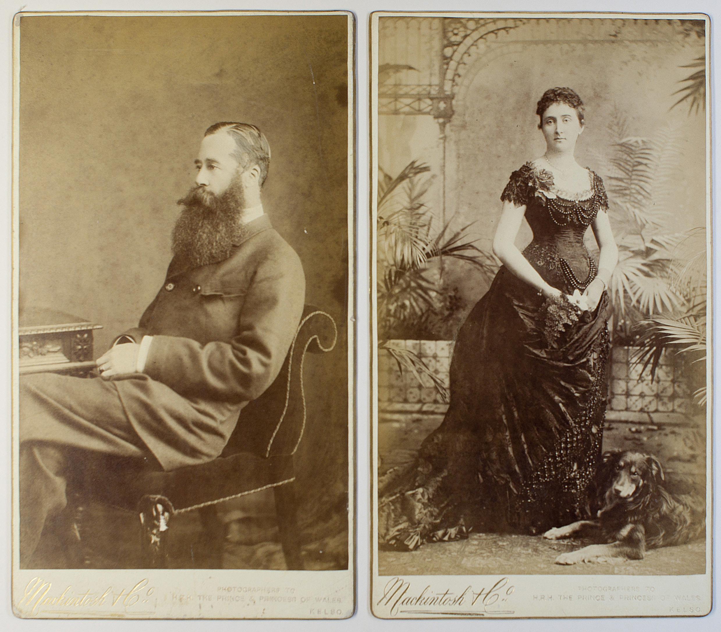 (James Henry Robert Innes-Ker, 1839-1892, 7th Duke) and his wife ANNE EMILY (1854-1923, daughter of the 7th Duke of Marlborough, Mistress of the Robes to Queen Victoria)] — Sophie Dupré Autographs