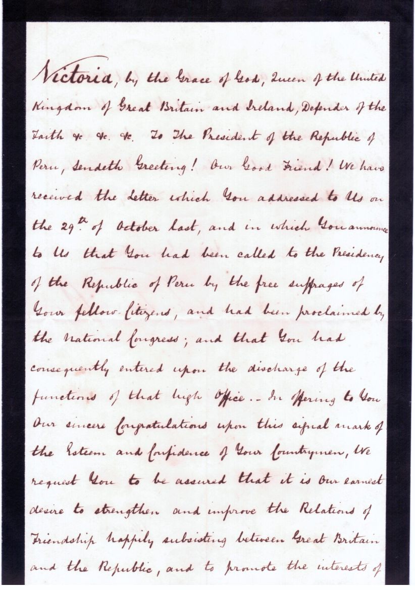 (1819-1901, from 1837 Queen of Great Britain) — Sophie Dupré Autographs