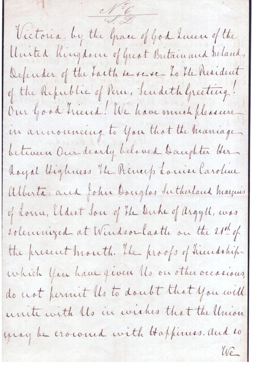 (1819-1901, from 1837 Queen of Great Britain) — Sophie Dupré Autographs