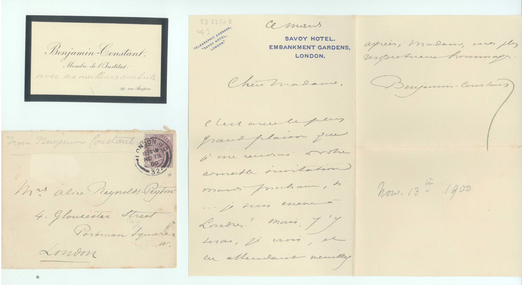 (Benjamin, 1845-1902, French painter) — Sophie Dupré Autographs
