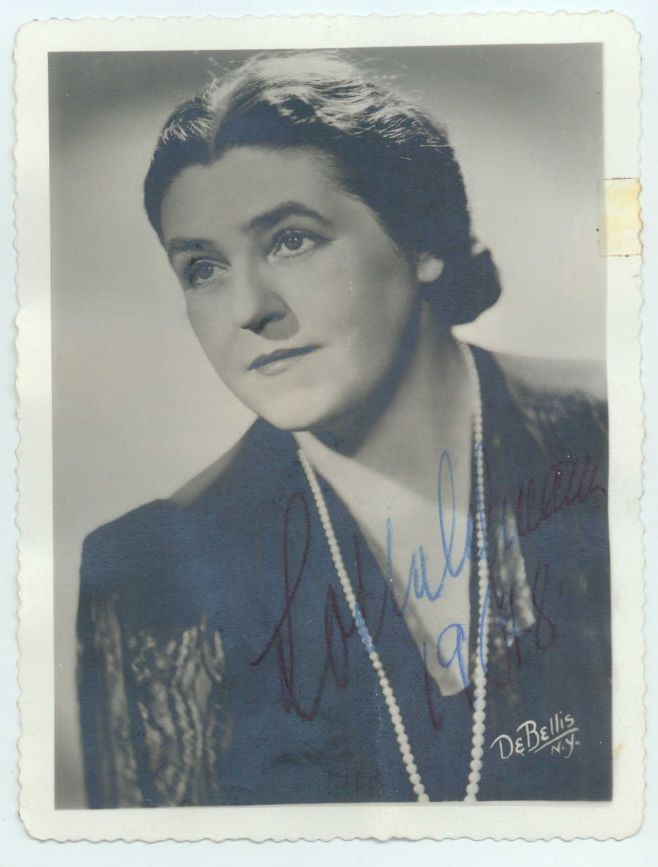 (Lotte, 1888-1976, German-born American Soprano) — Sophie Dupré Autographs