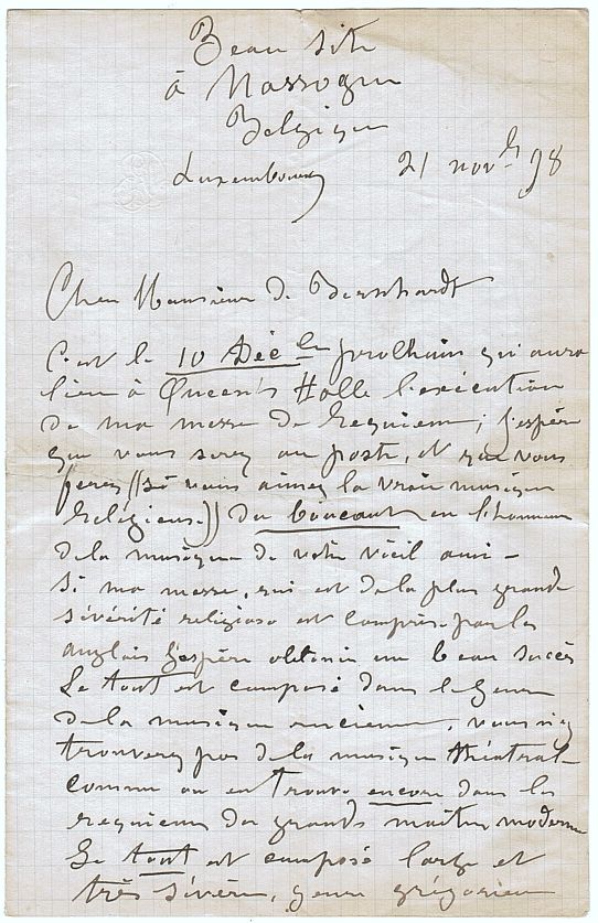 (Edmond, Belgian singer and composer) — Sophie Dupré Autographs