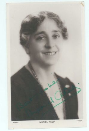 (Muriel, 1886-1955, Stage and Film Actress) — Sophie Dupré Autographs