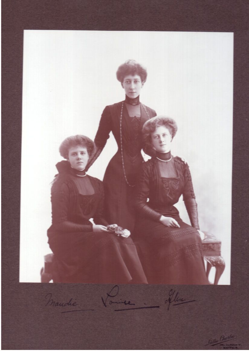 (Alexandra Dagmar, 1867-1931, Princess Royal, Duchess of Fife, Daughter of Edward VII) and her daughters ALEXANDRA (1891-1959, Princess Arthur of Connaught) and MAUD (1893-1945, Countess of Southesk) — Sophie Dupré Autographs
