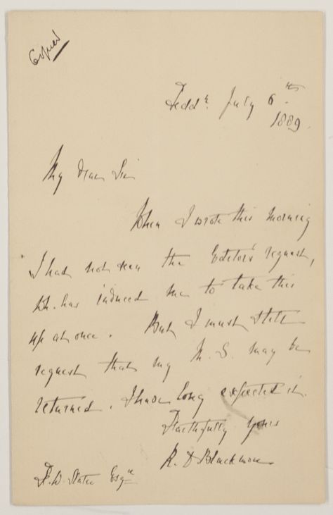 (Mary, 1763-1852, Authoress, Traveller, & Literary Executor of Horace Walpole) — Sophie Dupré Autographs