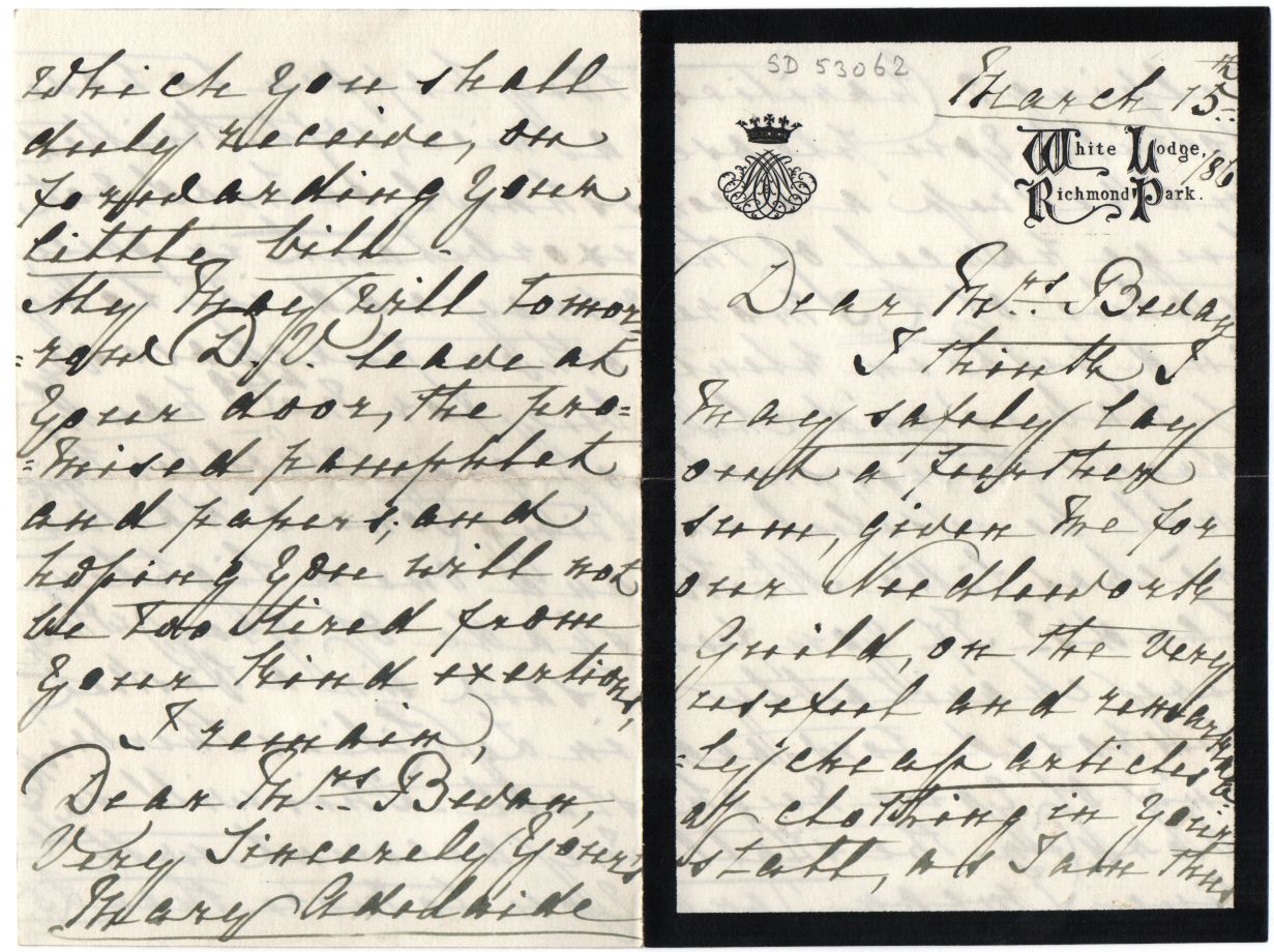 (Duchess of Teck, 1833-1897, Queen Mary's Mother) — Sophie Dupré Autographs