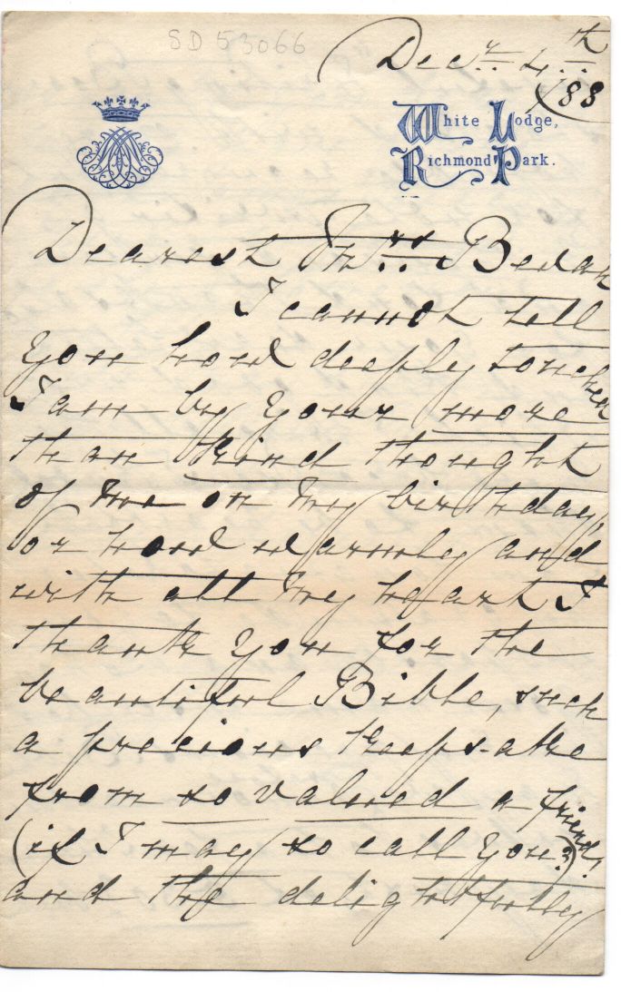 (Duchess of Teck, 1833-1897, Queen Mary's Mother) — Sophie Dupré Autographs