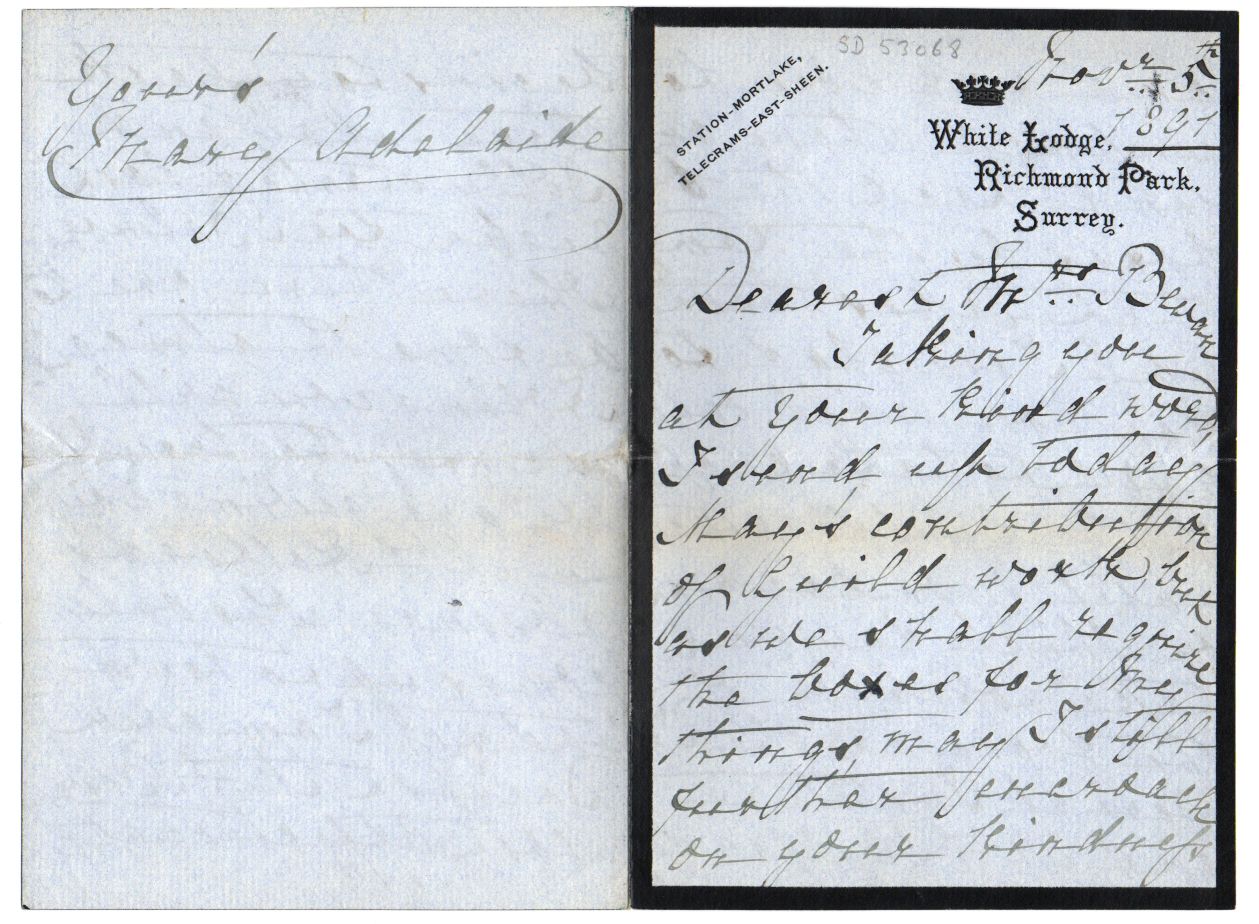 (Duchess of Teck, 1833-1897, Queen Mary's Mother) — Sophie Dupré Autographs