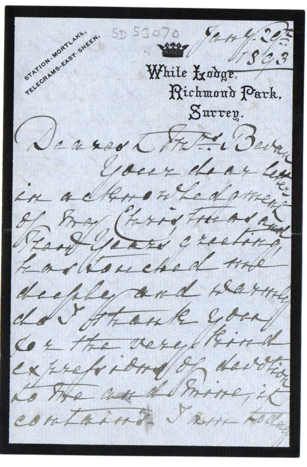 (Duchess of Teck, 1833-1897, Queen Mary's Mother) — Sophie Dupré Autographs