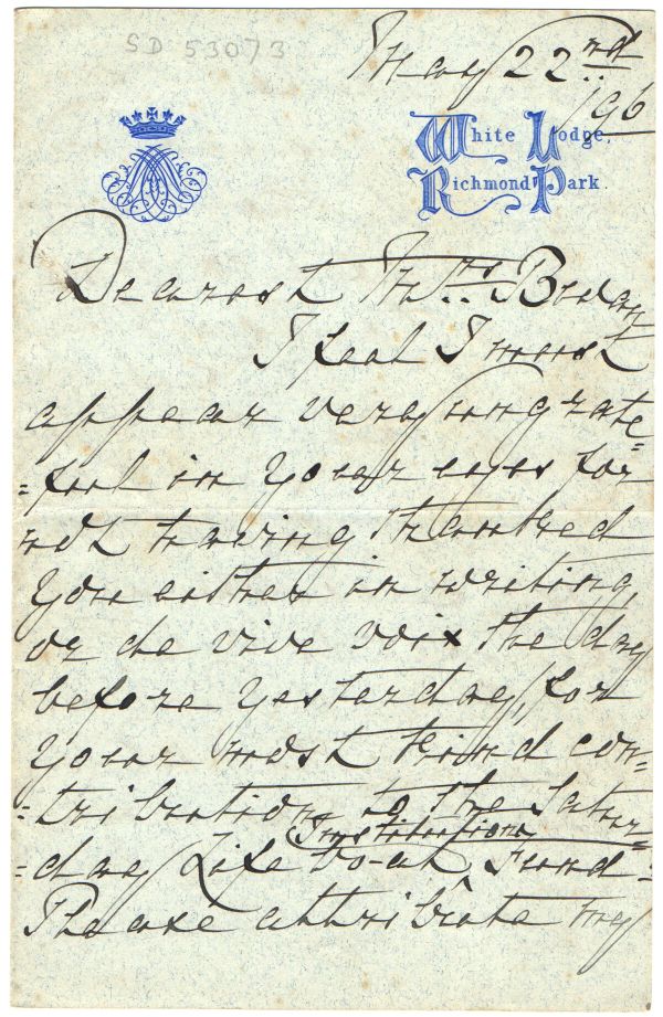 (Duchess of Teck, 1833-1897, Queen Mary's Mother) — Sophie Dupré Autographs