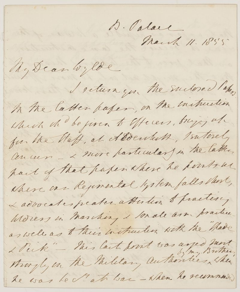 (Charles, 1804-1870, Secretary to Prince Albert 1849-1861 and to Queen Victoria 1861-1870, General from 1865) — Sophie Dupré Autographs