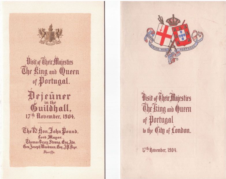 (1863-1908, from 1889 King of Portugal, assassinated in 1908) and AMELIA (1864-1951, daughter of Prince Louis Philippe, Count of Paris, his Queen)] — Sophie Dupré Autographs