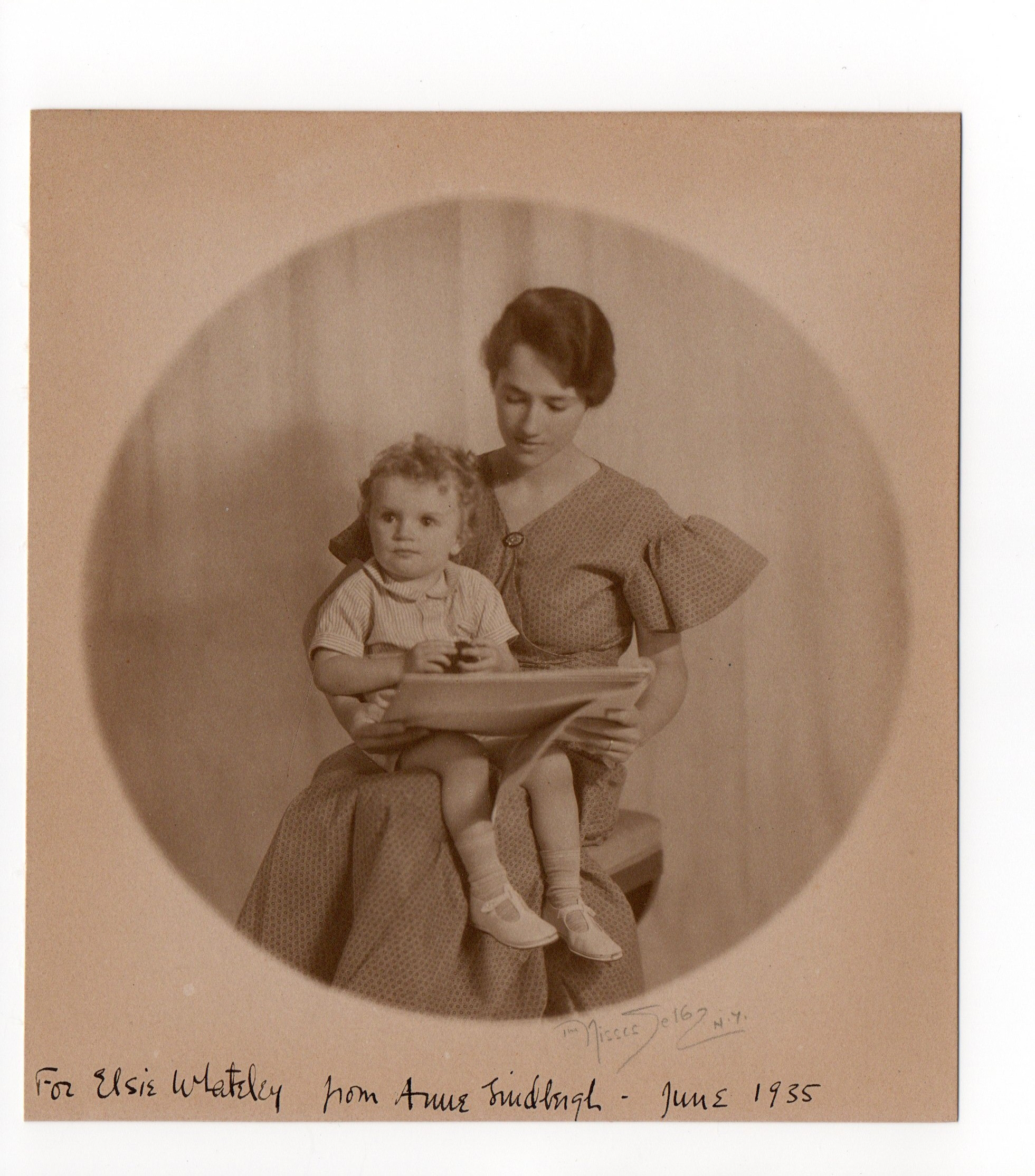 (Anne, 1906-2001, pioneering American Aviator, author, and wife of CHARLES, 1902-1974, American Aviator, First to fly solo non-stop across the Atlantic in 1927) — Sophie Dupré Autographs