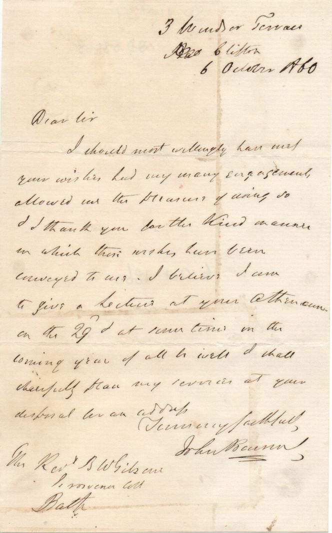 (Sir John, 1792-1872, M.P., F.R.S., Linguist, Governor and Ambassador, opened up trade with King Mongkut of Siam, favourite pupil of Jeremy Bentham) — Sophie Dupré Autographs