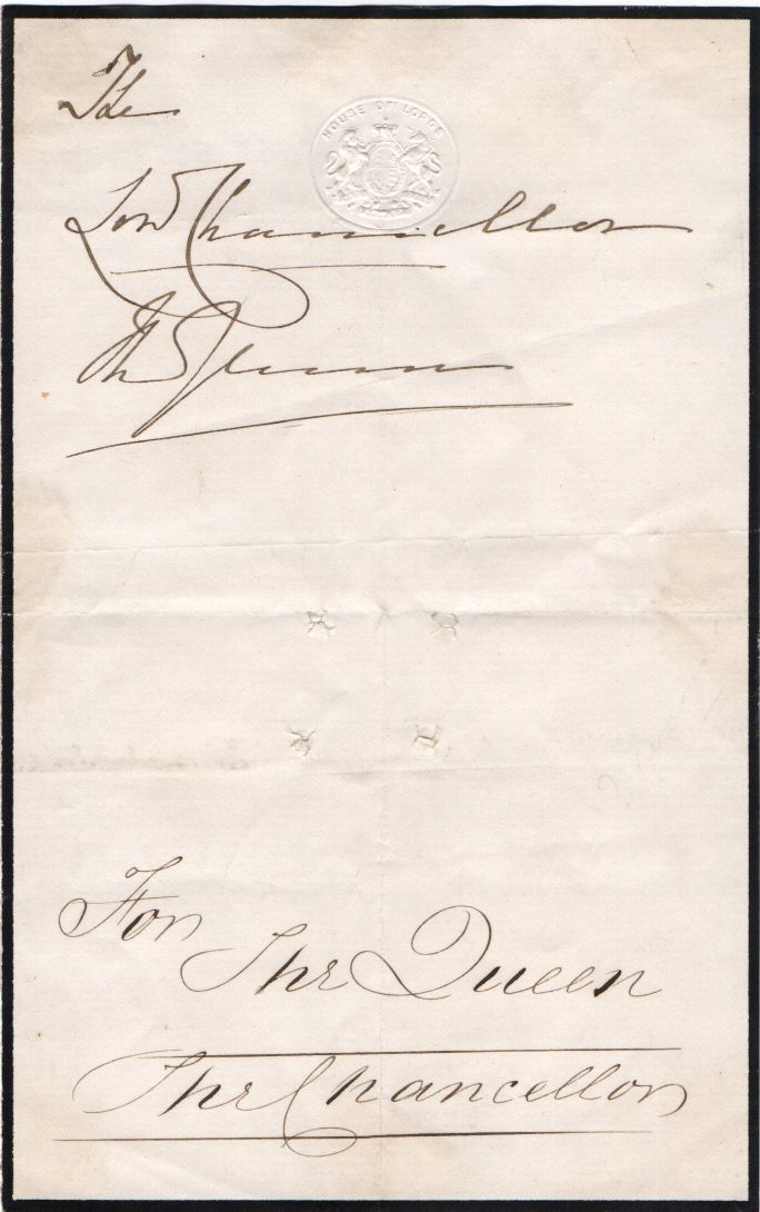(1819-1901, Queen of Great Britain) — Sophie Dupré Autographs