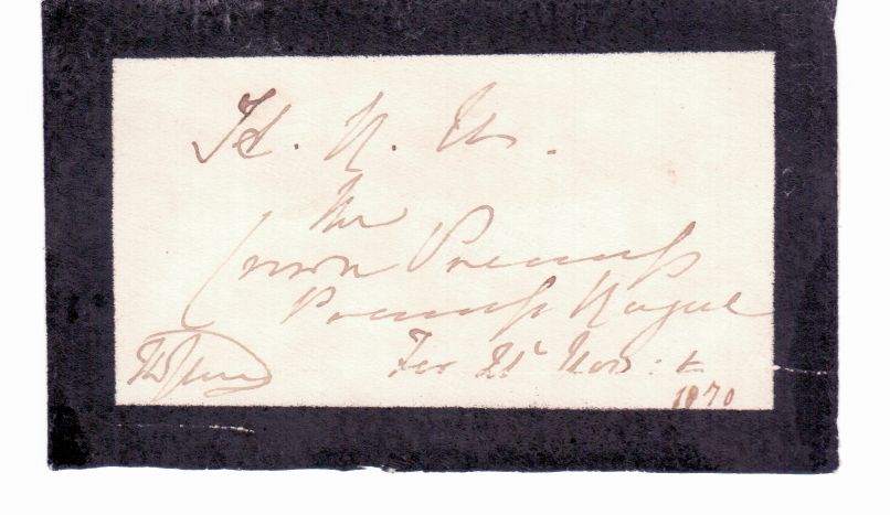 (1819-1901, Queen of Great Britain) — Sophie Dupré Autographs