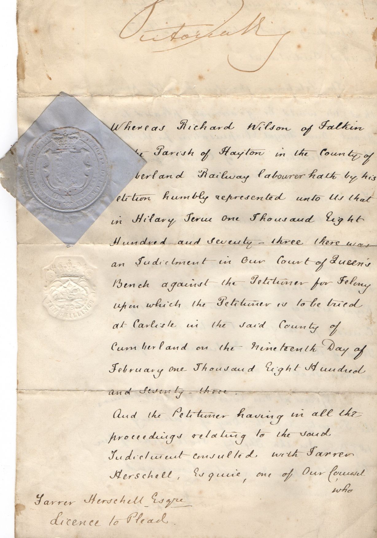 (1819-1901, Queen of Great Britain) — Sophie Dupré Autographs