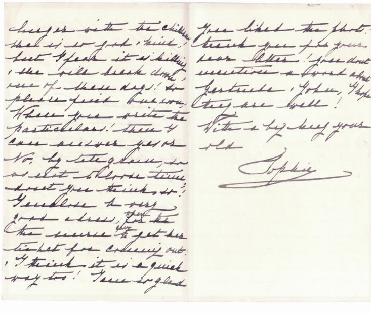 (Dorothea Ulrike Alice, 1870-1932, Princess of Prussia, daughter of Emperor Friedrich III, wife, 1889, of King Constantine I of Greece) — Sophie Dupré Autographs
