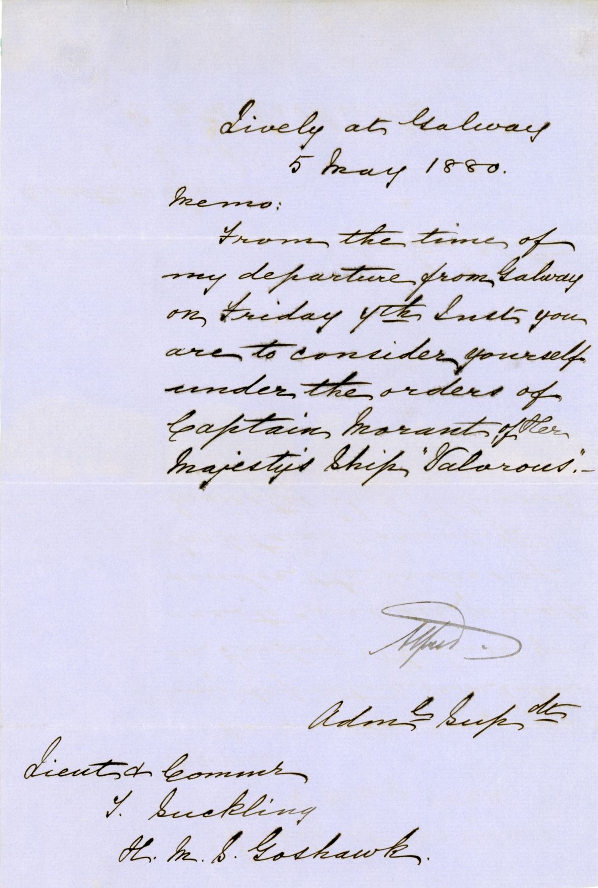 (Duke of Edinburgh & Saxe-Coburg Gotha, 1844-1900, 2nd Son of Queen Victoria, Admiral of the Fleet) — Sophie Dupré Autographs
