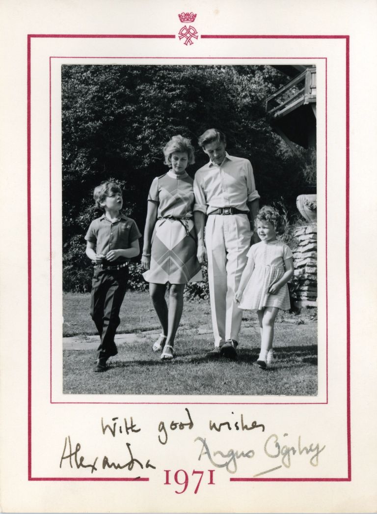 (b. 1936, Princess, daughter of George, Duke of Kent and Marina) & her husband Sir Angus OGILVY (1928-2004)) — Sophie Dupré Autographs