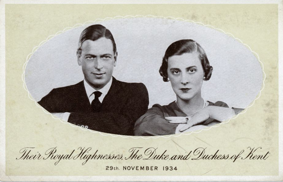 (Duke of Kent, 1902-1942, Son of George V, Uncle of Elizabeth II) & his wife MARINA (Duchess of Kent, 1906-1969, Princess of Greece)] — Sophie Dupré Autographs