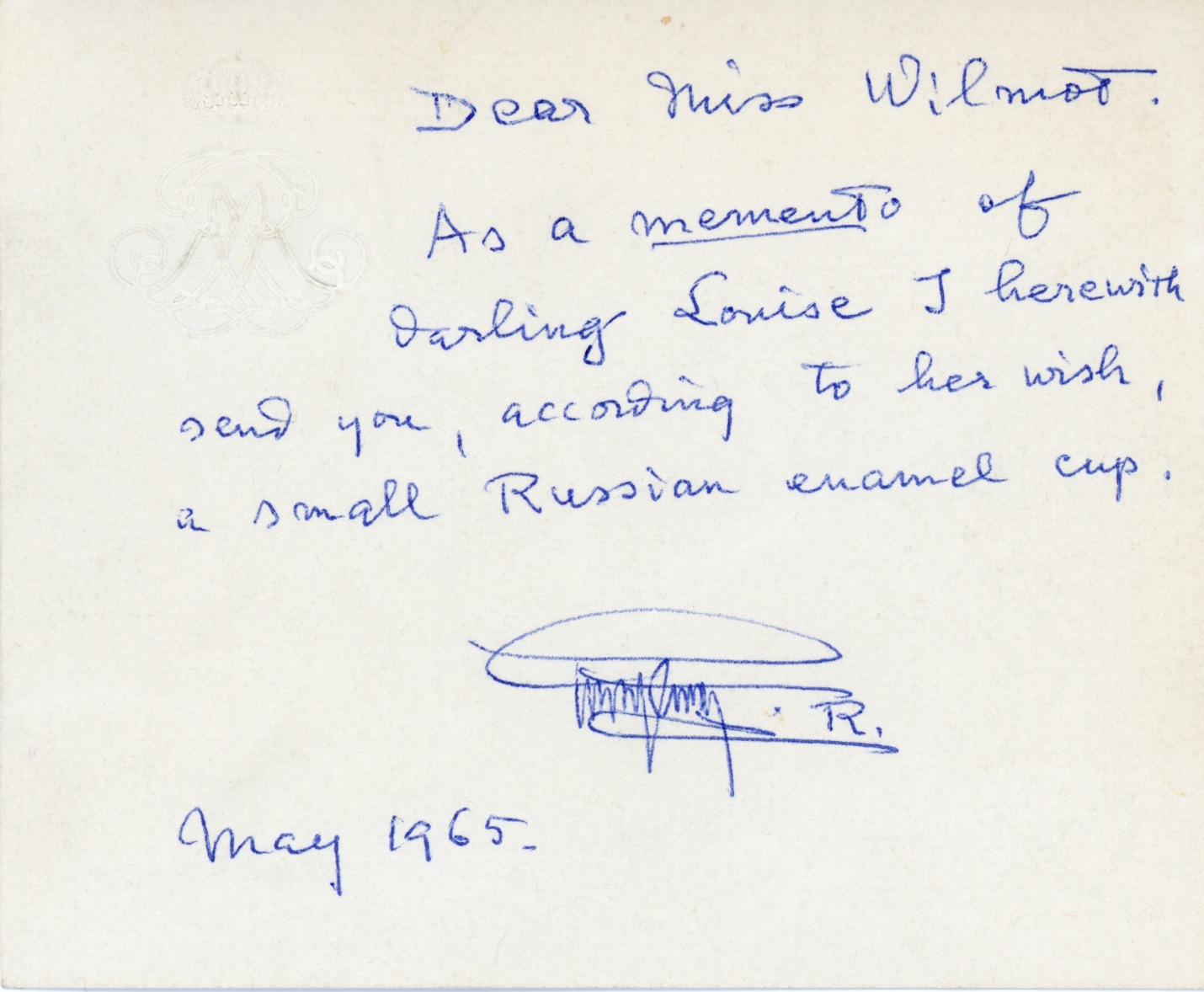 (1882-1973, from 1950 King of Sweden) — Sophie Dupré Autographs