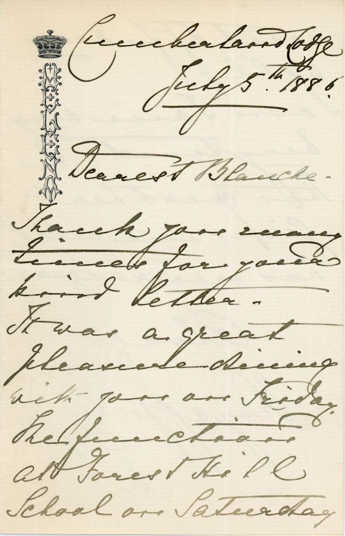 (Augusta Victoria, 1846-1923, wife, 1866, of Prince Christian of Schleswig-Holstein, Princess, 3rd Daughter of Queen Victoria, founder of the Princess Christian Nursing Home) — Sophie Dupré Autographs