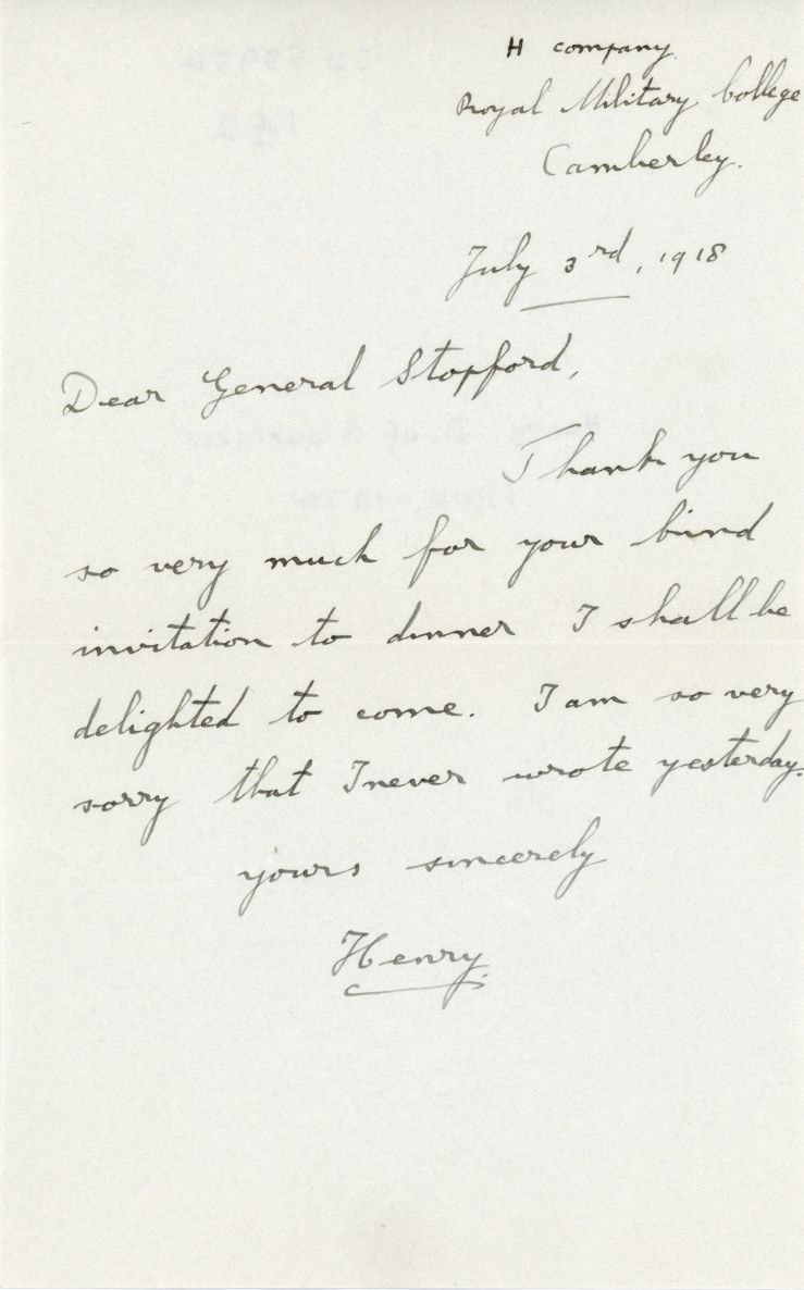 (Duke of Gloucester, 1900-1974, Officer in the 10th Hussars, Marshal of the RAF, Governor General of Australia, Uncle of Elizabeth II) — Sophie Dupré Autographs