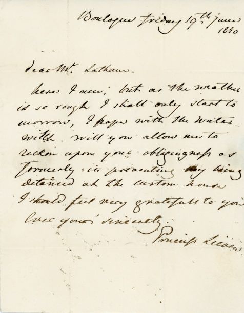 (Dorothea, 1784-1857, Princess, née von Benckendorf) — Sophie Dupré Autographs