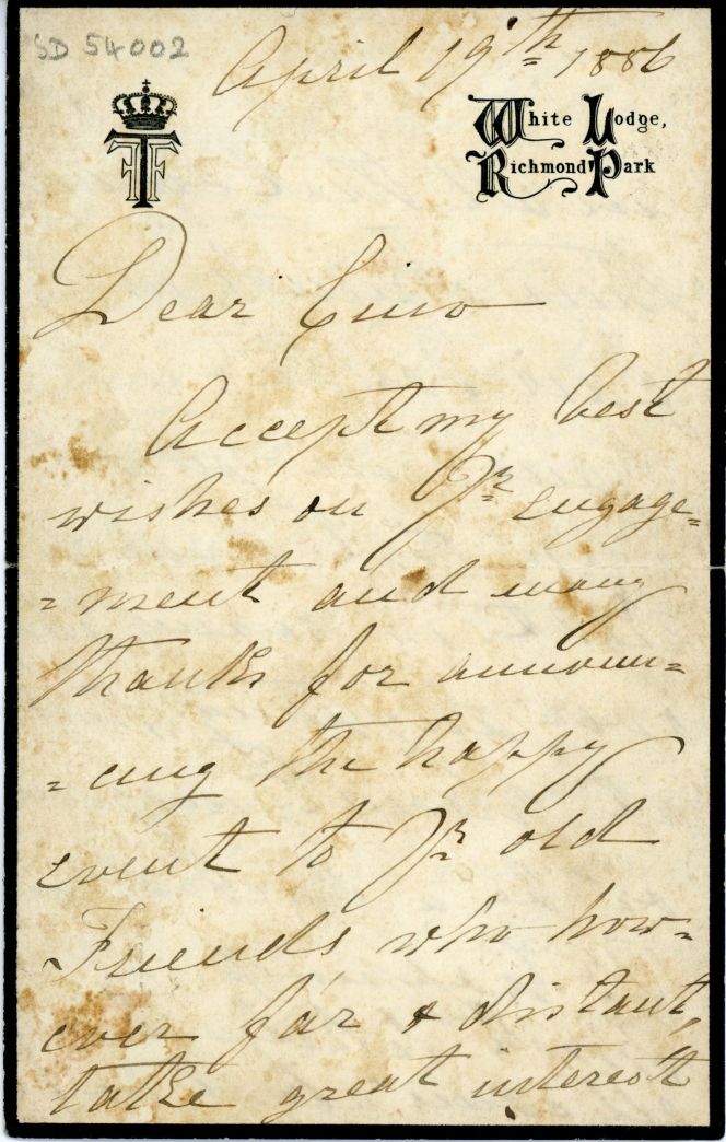 (1st Duke of Teck, 1837-1900, father of Queen Mary) — Sophie Dupré Autographs