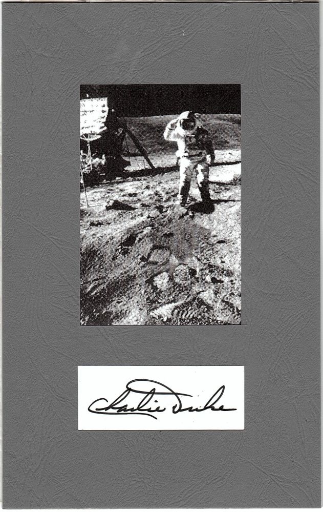 (Charles Moss, b. 1935, Explored the Moon's surface in Apollo 16)] — Sophie Dupré Autographs