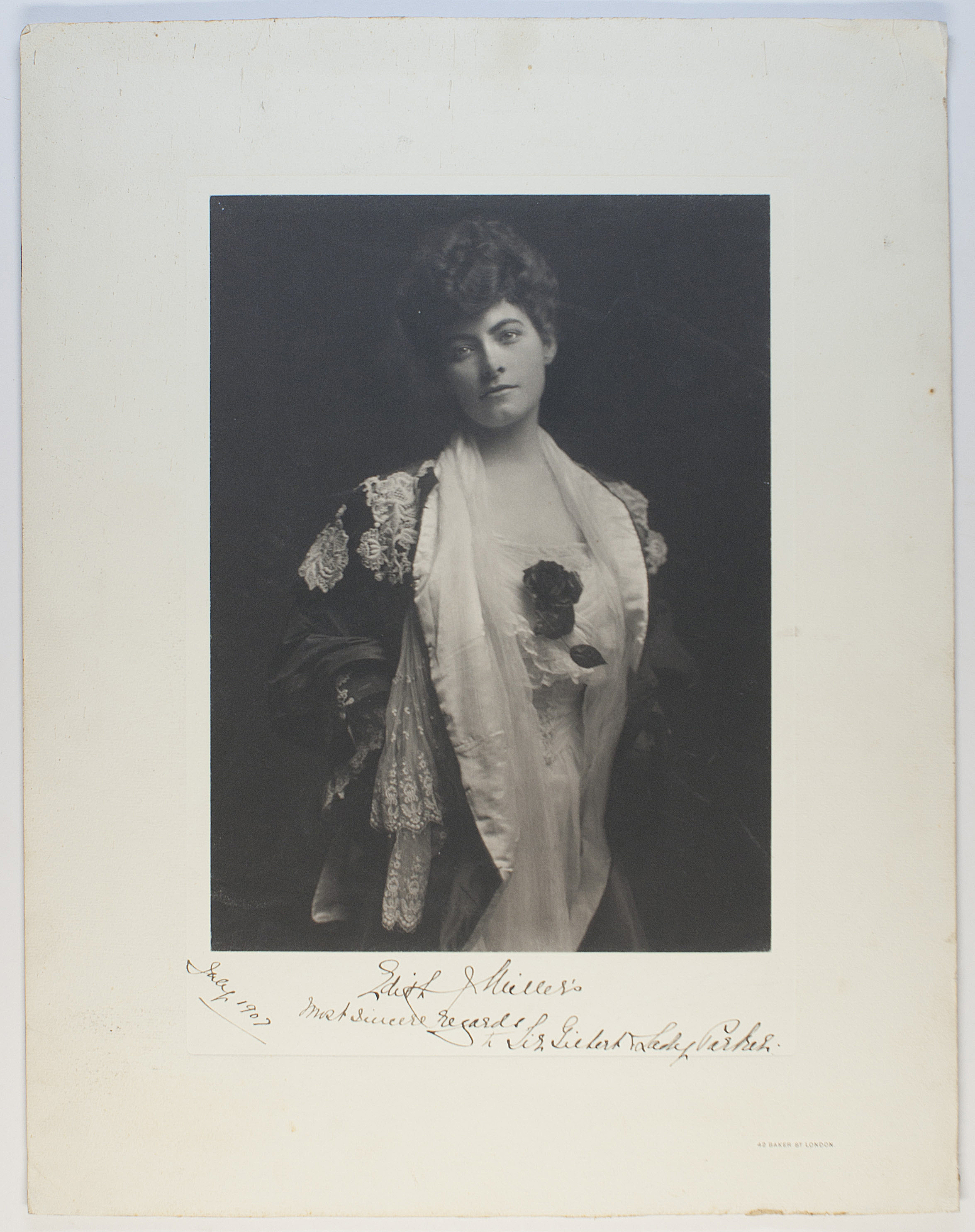(Edith Starr, 1887-1933, daughter of William Starr Miller of New York, 2nd wife, 1921, of Almeric Hugh Paget, 1861-1949, Treasurer of the League of Nations, from 1918 1st Baron Queenborough) — Sophie Dupré Autographs