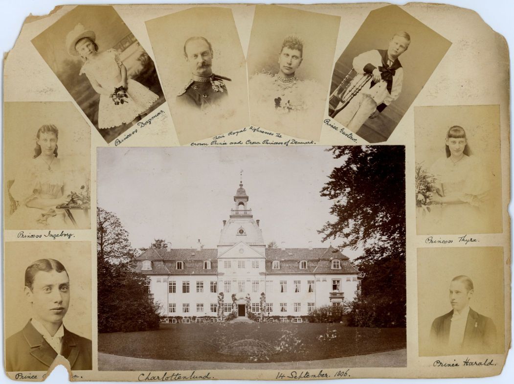 (1843-1912, King of Denmark) and his wife LOUISE (1851-1926, daughter of Carl XV of Sweden)] — Sophie Dupré Autographs