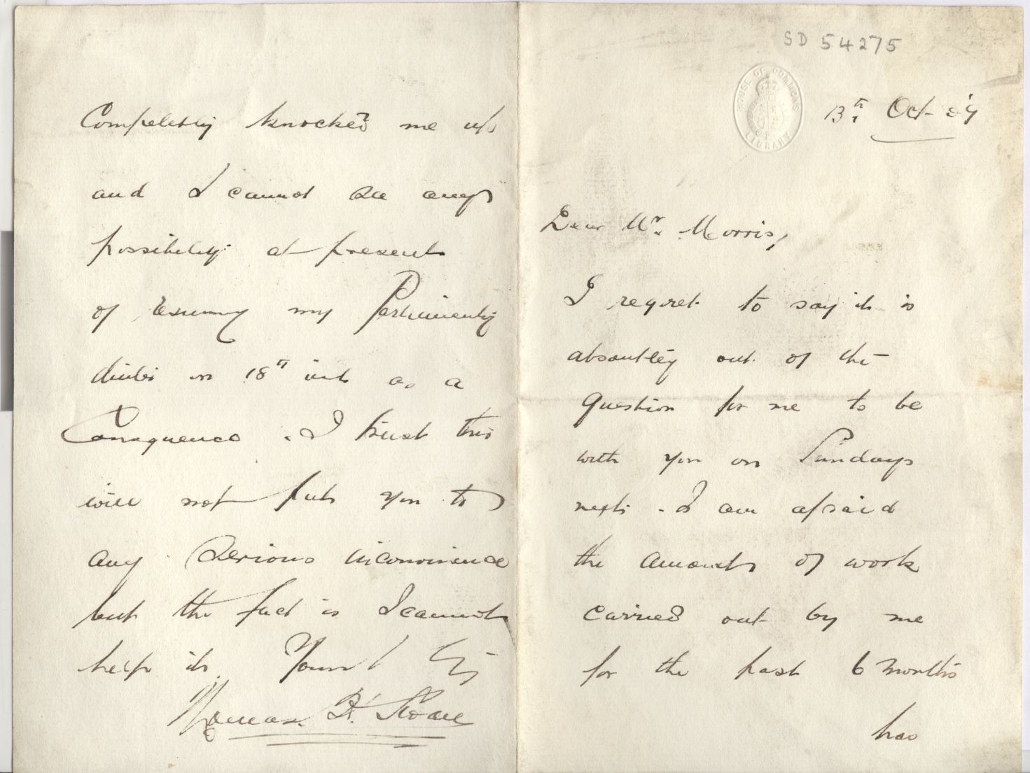 (Thomas Henry, 1870-1941, Independent Unionist M.P. for Belfast South, 1902-1910) — Sophie Dupré Autographs