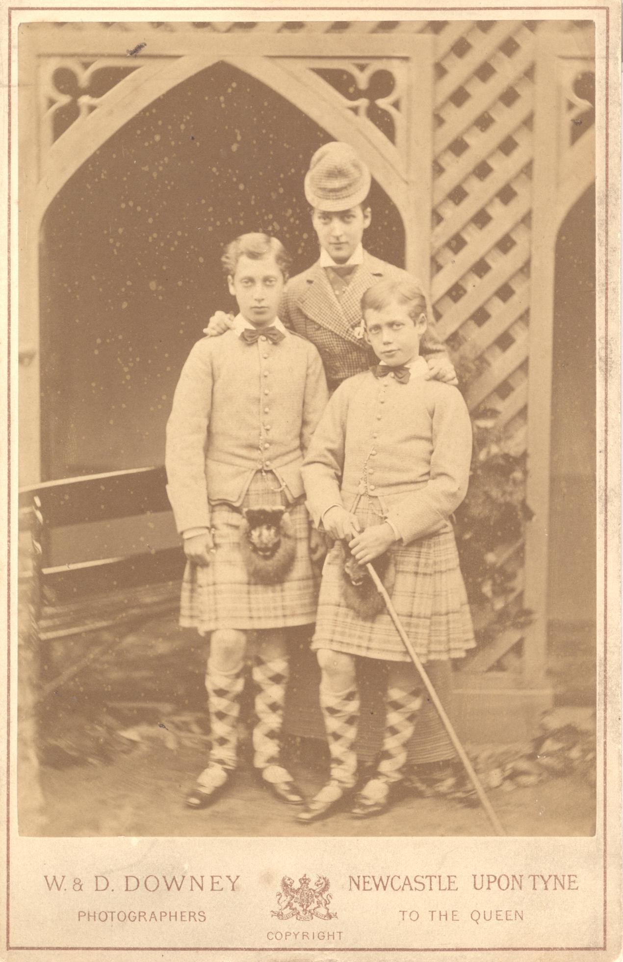 (of Denmark, 1844-1925, Queen of Edward VII) and her sons ALBERT VICTOR (Duke of Clarence, 1864-1892) and GEORGE (V, 1865-1936)] — Sophie Dupré Autographs