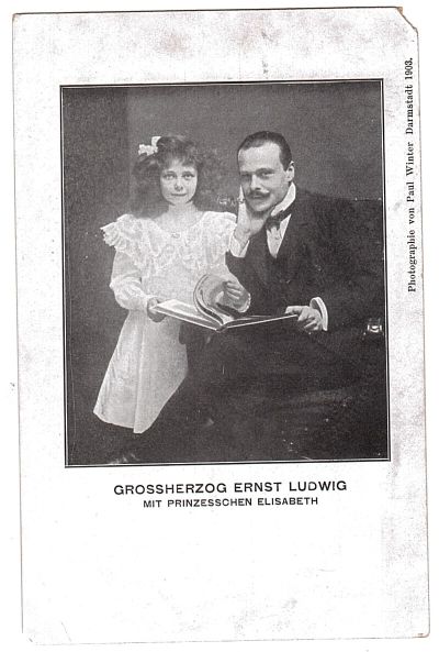 (1868-1937, last reigning Grand Duke of Hesse & By Rhine, 1892-1918, and his daughter ELISABETH, 1897-1903, by his first wife, 1894-1901, Victoria Melita of Saxe-Coburg & Gotha, 1876-1936)] — Sophie Dupré Autographs