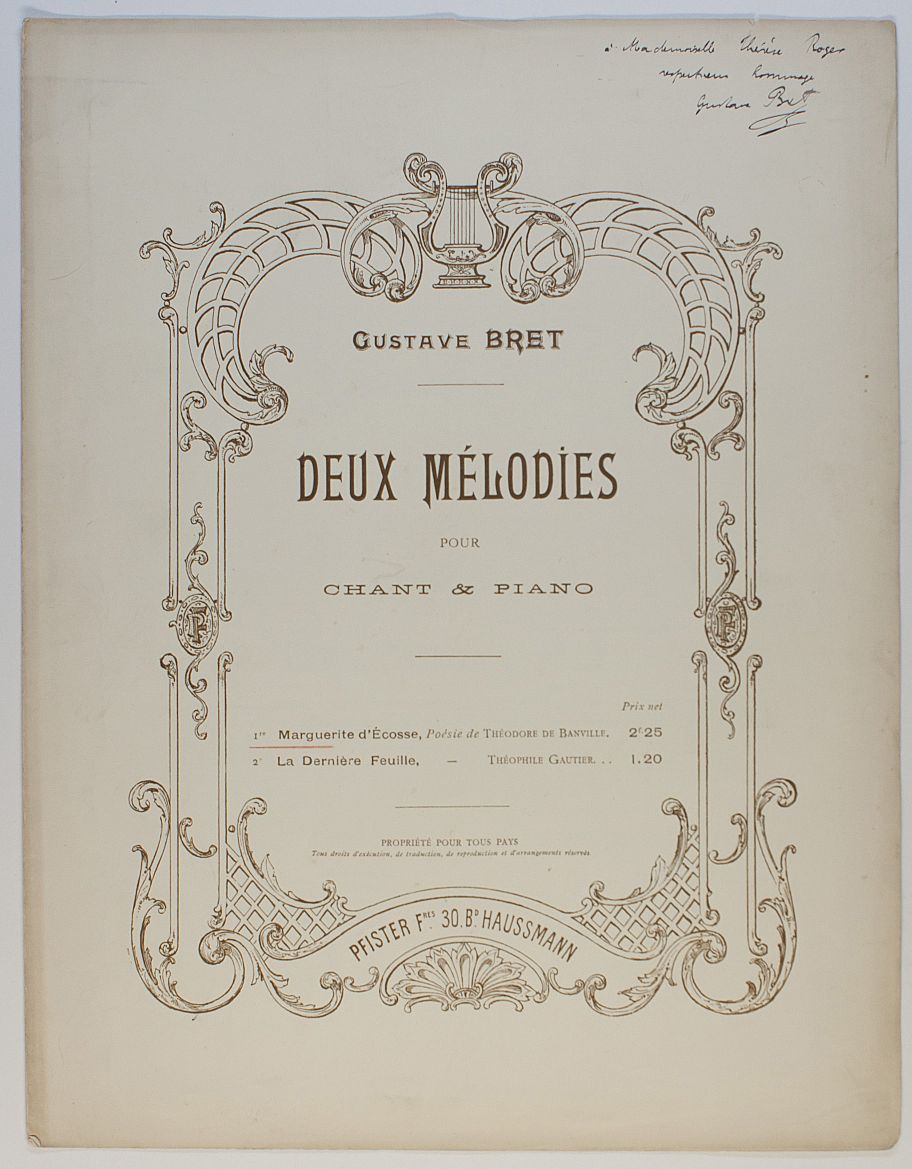 (Gustave, 1875-1969, French Conductor, Organist, Critic & Composer) — Sophie Dupré Autographs