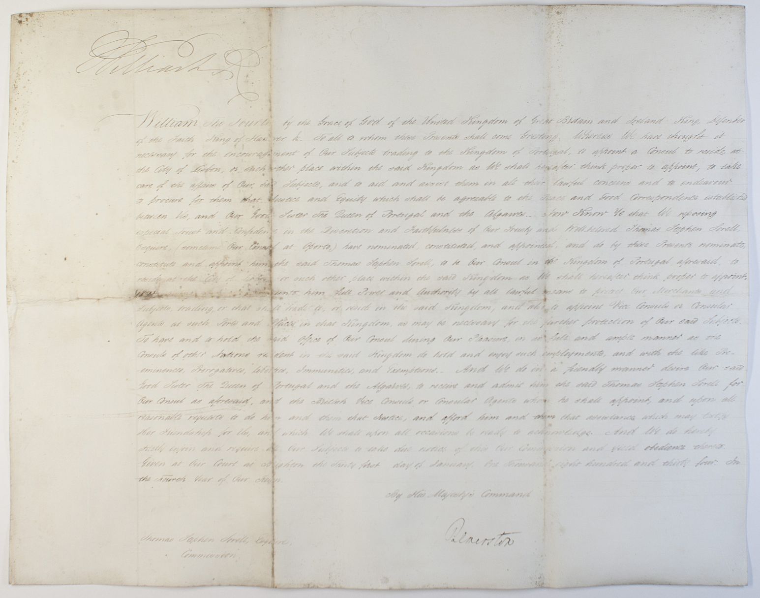(1762-1830, King of Great Britain) — Sophie Dupré Autographs