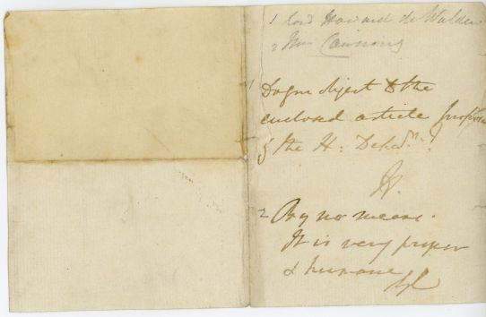 (Charles Augustus Ellis, 1799-1868, from 1820 6th Baron, Diplomat) — Sophie Dupré Autographs