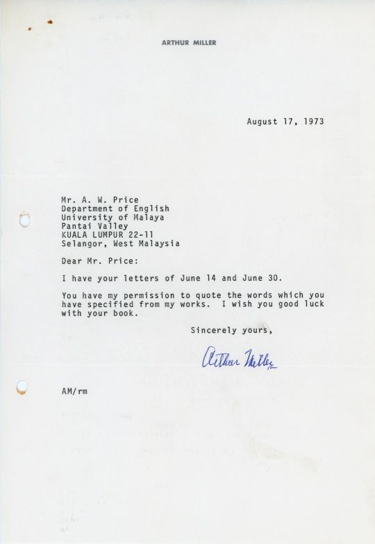 (Arthur Asher, 1915-2005, American Playwright, husband of Marilyn Monroe) — Sophie Dupré Autographs