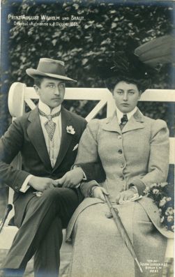 (Prince, 1887-1949, 4th son of Kaiser Wilhelm II, married his cousin Princess Alexandra Victoria of Schleswig-Holstein) — Sophie Dupré Autographs