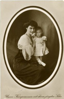 (1886-1954, Daughter of Friedrich Franz III, Grand Duke of Mecklenburg-Schwerin, wife, 1905, of Crown Prince Wilhelm of Germany) and her 4th son FRIEDRICH (1911-1966)] — Sophie Dupré Autographs