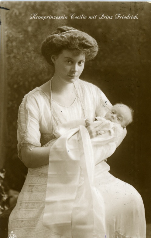 (1886-1954, Daughter of Friedrich Franz III, Grand Duke of Mecklenburg-Schwerin, wife, 1905, of Crown Prince Wilhelm of Germany) and her 4th son FRIEDRICH (1911-1966)] — Sophie Dupré Autographs