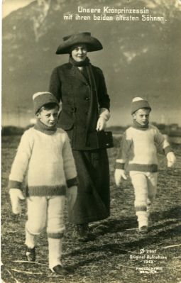 (1886-1954, Daughter of Friedrich Franz III, Grand Duke of Mecklenburg-Schwerin, wife, 1905, of Crown Prince Wilhelm of Germany) and her 4th son FRIEDRICH (1911-1966)] — Sophie Dupré Autographs