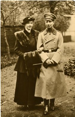 (Prince, 1890-1920, youngest son of Kaiser Wilhelm II) and his wife MARIE AUGUSTE (1898-1983, daughter of Prince Eduard, Duke, 1918, of Anhalt)] — Sophie Dupré Autographs